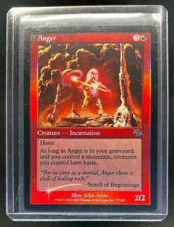 2002 Magic: The Gathering Judgment Anger Foil #77 - Image 1