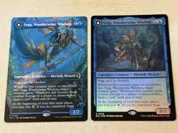2 x mtg Sygg Wanderwine Wisdom, 1 is borderless 1 foil, Lorwyn Eclipsed unplayed - Image 1