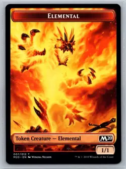 MTG Core Set 2020 #007 Elemental Token Creature - Image 1