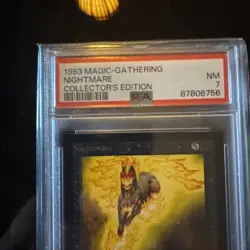 1993 Magic: the Gathering Nightmare CE PSA 7 MTG Rare - Image 2