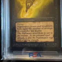 1993 Magic: the Gathering Nightmare CE PSA 7 MTG Rare - Image 4