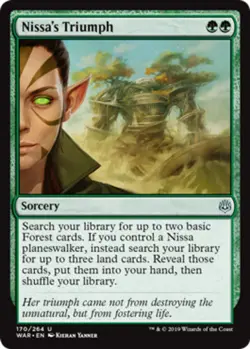 1 x Nissa's Triumph - Foil - War of the Spark - NM-Mint - MTG - Image 1