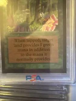 1993 MtG Wild Growth Magic: the Gathering PSA 9 WOTC ￼ - Image 3