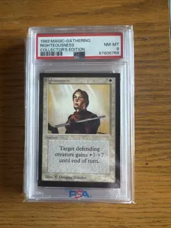 1993 MtG Righteousness Magic: the Gathering CE PSA 8 WOTC - Image 1