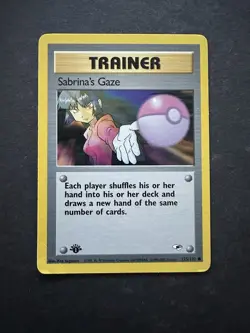 Pokemon Gym Heroes 1st Edition Sabrina’s Gaze 125/132 - Image 1