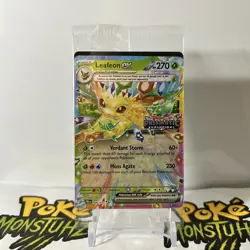 Pokemon TCG Leafeon EX 006/131 STAMPED PROMO Card Prismatic Evolutions SEALED - Image 1