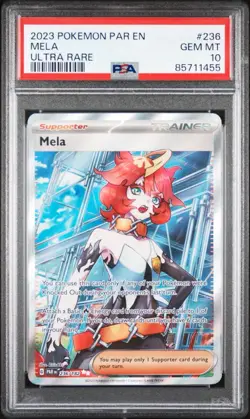 2023 POKEMON PAR EN-PARADOX RIFT ULTRA RARE #236 MELA PSA 10 - Image 1