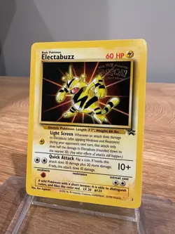 🔥 Electabuzz Pokemon 🔥 WB Gold Stamp #2 1999 First Movie Black Star Promo - Image 1