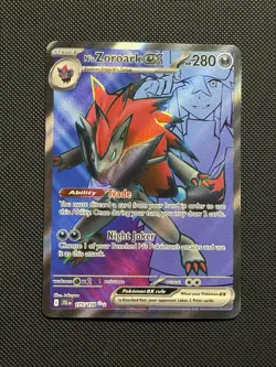 Pokemon N's Zoroark ex 175/159 Journey Together Ultra Rare Full Art Holo NM - Image 1