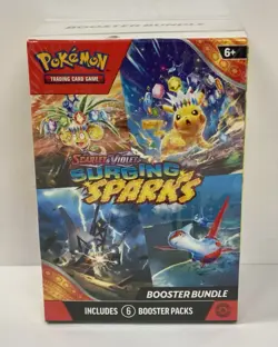 Pokemon TCG Surging Sparks SV08 Booster Bundle 6 packs Sealed - Image 1
