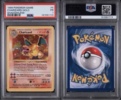Charizard Holo Shadowless Pokemon Base Set PSA 1 1999 - Image 3