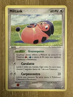 Pokemon TCG Miltank EX Unseen Forces 42/115 Regular Uncommon MP ITALIAN - Image 1