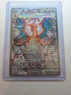 Charizard ex 223/197 Pokemon TCG Obsidian Flames Special Illustration Rare NM - Image 3