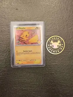 Pikachu 051/162 Stamped 30th Anniversary Promo and Pokemon Day 2026 Coin - Image 1