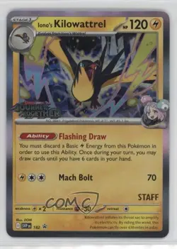 Iono's Kilowattrel (Staff Promo) Pokemon Scarlet & Violet Black Star Promo #182 - Image 1