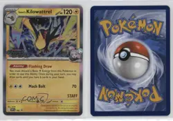 Iono's Kilowattrel (Staff Promo) Pokemon Scarlet & Violet Black Star Promo #182 - Image 3