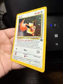 Pokemon Eevee 11 WOTC Black Star Promo Holo - Image 3