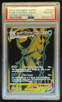 2022 Pokemon SWSH Ice Rider Calyrex VM Trainer Gallery #TG29/TG30 PSA 10 - Image 1