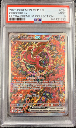 2025 POKEMON MEP EN ORICORIO ex ULTRA-PREMIUM COLLECTION #024 💎 PSA 9 - Image 1