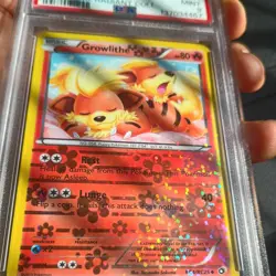 Pokemon 2013 B&W Legendary Treasures Radiant Collection #4/25 Growlithe PSA 9 - Image 2