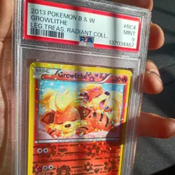 Pokemon 2013 B&W Legendary Treasures Radiant Collection #4/25 Growlithe PSA 9 - Image 3