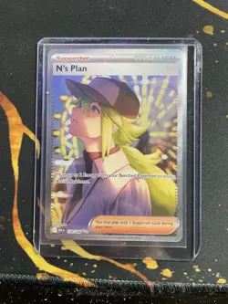 Pokemon N's Plan 170/086 Sv: Black Bolt Full Art Holo Special Illustration Rare - Image 1