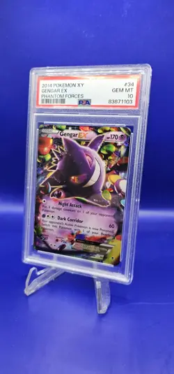 2014 Pokemon XY Gengar EX #34 Phantom Forces 34/119 GEM MINT PSA 10 - Image 2