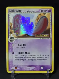 Pokemon TCG Lickitung Delta Species 19/101 EX Dragon Frontiers - Rev Holo Stamp - Image 3