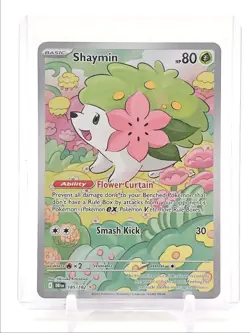 SHAYMIN 2025 POKEMON DESTINED RIVALS ILLUSTRATION RARE 185/182 Q5550 - Image 1