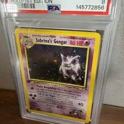 Pokemon Sabrina's Gengar 2000 Gym Heroes #14 Holo 1st Edition PSA 8 NM-MT - Image 3