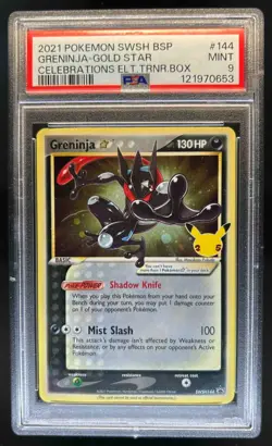 2019-2023 Pokemon SWSH Black Star Promos Greninja #SWSH144 PSA 9 - Image 1