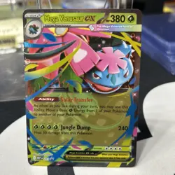 Pokemon Mega Venusaur ex MEP 013 Mega Evolution Black Star Promo - Image 1