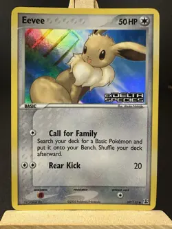 Eevee 69/113 Reverse Stamped Hol EX Delta Species Pokemon Moderately Played - Image 1