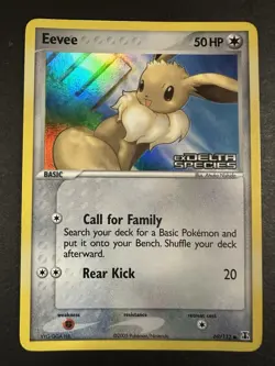 Eevee 69/113 Reverse Stamped Hol EX Delta Species Pokemon Moderately Played - Image 4
