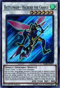 Battlewasp - Halberd the Charge - BLHR-EN037 - Ultra Rare - 1st Edition - Lightl - Image 1