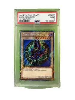 2024 Konami Yu-Gi-Oh! Dark Magician Quarter Century Secret Rare PSA 9 1st Ed RA… - Image 1