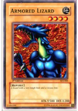 Armored Lizard - SDJ-009 - Common - Unlimited Edition - Heavily Played - Image 1