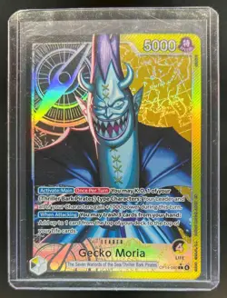 One Piece The Azure Sea's Seven Gecko Moria Alt Art Leader #OP14-080 - Image 1
