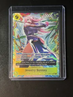 Jewelry Bonney OP13-108 SR Alt Art Carrying On His Will One Piece TCG English NM - Image 1