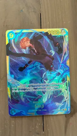 SANJI One Piece OP06-119 Secret Rare English Wings of the Captain FULL ART⚓📈 - Image 1