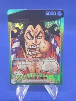 2022 One Piece Romance Dawn Kouzuki Oden OP01-031 Alternate Art Leader NM - Image 1