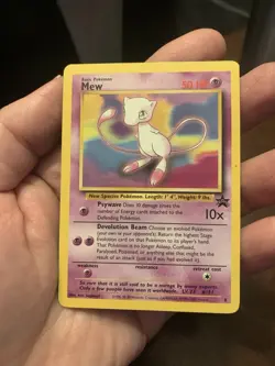Pokemon Mew Black Star Promo #8 WOTC 1999–2000 NM/Mint Vintage Card - Image 1