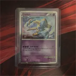 Pokemon Deoxys Shiny Holo Rare SL1 Call of Legends 80 HP Cell Storm Card 2011 - Image 1