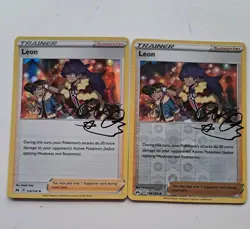 Reverse Holo & Holo Rare LEON 134/159 Crown Zenith pokemon card SWSH Trainer - Image 1