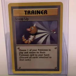 Pokemon Scoop Up Base Set Trainer Rare Regular 1999 English 78/102 TCG Card - Image 1