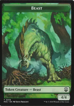 Beast (0016) // Copy Double-Sided Token regular T – Commander: Modern Horizons 3 - Image 1
