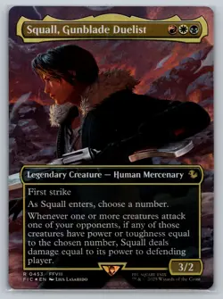 Squall, Gunblade Duelist (Borderless) Commander: Final Fantasy Foil - Image 1