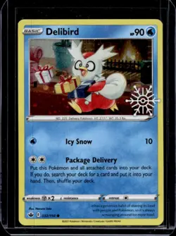 2021 Pokemon SWSH Chilling Reign Delibird #032/198 - Image 1