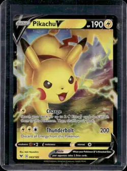 2020 Pokemon SWSH Vivid Voltage Pikachu V #043/185 - Image 1