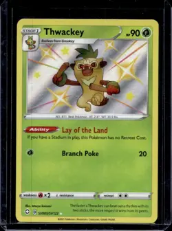 2021 Pokemon SWSH Shining Fates Thwackey Shiny Vault #SV005/SV122 - Image 1